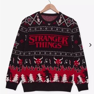 Stranger Things Holiday Sweater — BoxLunch Exclusive XS New With Tags